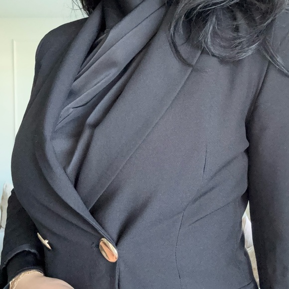 Zara Black Double-Breasted Blazer - Picture 5 of 6
